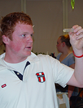 Student working in a lab